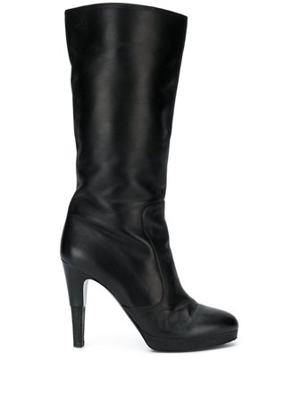 Chanel Pre-Owned Mid-Calf Boots Vintage | Farfetch.Com