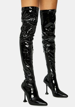 *clipped by @luci-her* AZALEA WANG Checkmate Thigh High Boots | Dolls Kill