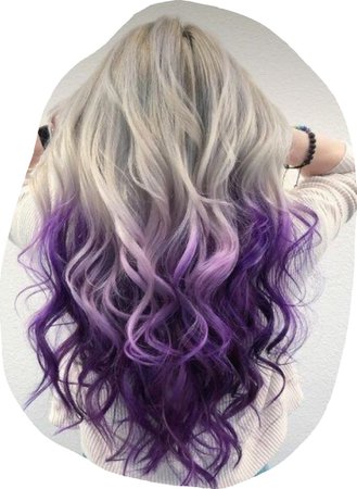 blonde and purple ombre