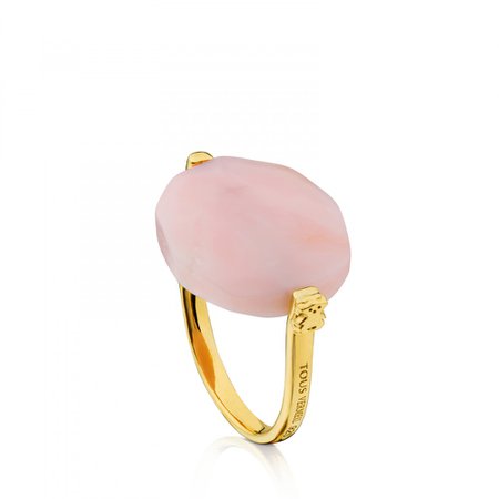 Vermeil Silver Terra Ring with Opal - Tous