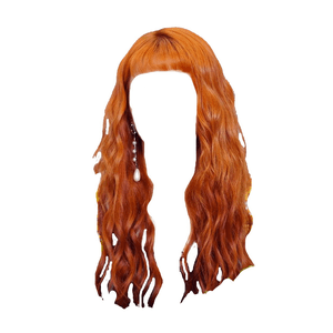 orange hair png bangs
