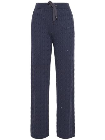 Brunello Cucinelli cable-knit Trousers - Farfetch