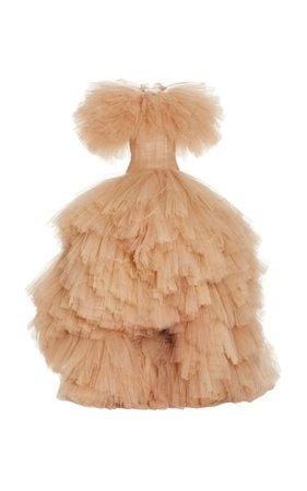 Ruffled Tiered Tulle Gown By Oscar De La Renta | Moda Operandi