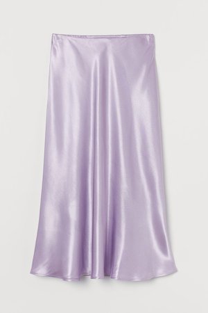 Calf-length Skirt - Purple