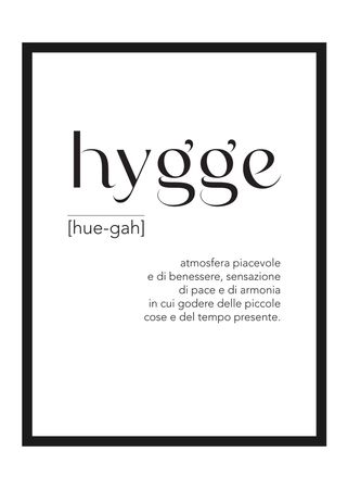 Poster "Hygge" • DEKÒRA