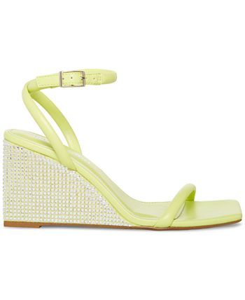 Madden Girl Monet Ankle-Strap Rhinstone Wedge Sandals & Reviews - Sandals - Shoes - Macy's