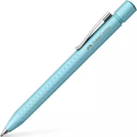 Bright blue grip pen