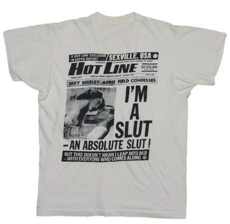slut graphic tshirt