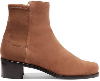 Easyon Reserve Suede And Neoprene Ankle Boots - Brown