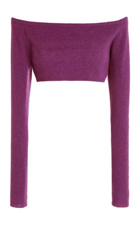 Gina Off-The-Shoulder Cropped Cashmere Sweater By Lisa Yang | Moda Operandi
