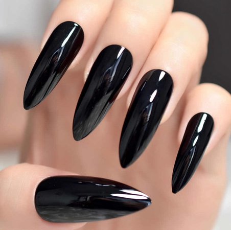 Black claw like nails