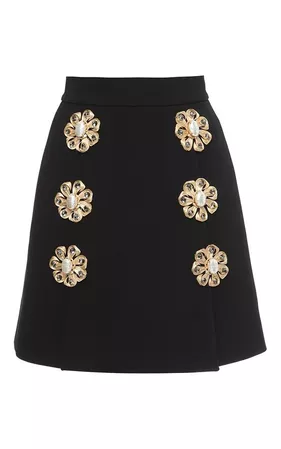 DOLCE&GABBANA : FW2015 Techno Double Crepe Brooch Mini Skirt | Sumally
