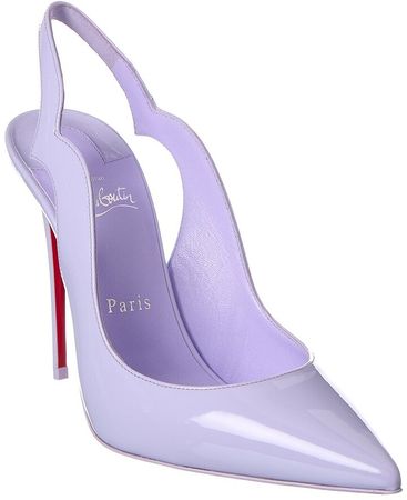 light purple slingback louboutin heels