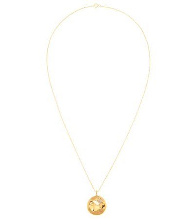Star pendant gold-plated necklace