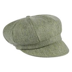 Light green Newsboy Cap  -  hat