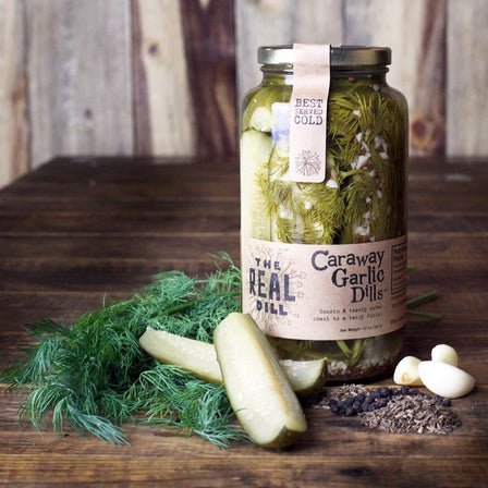 Caraway Garlic Dill Pickles,jars