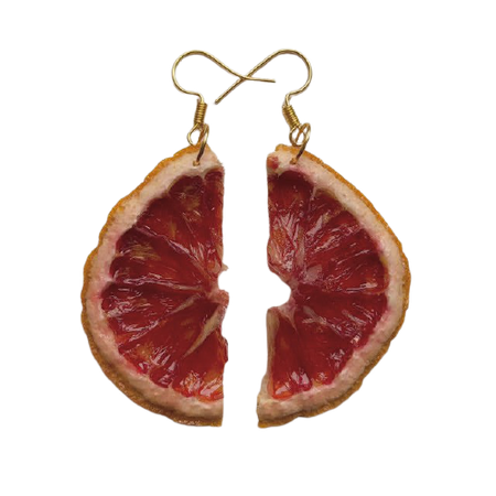 blood orange earrings