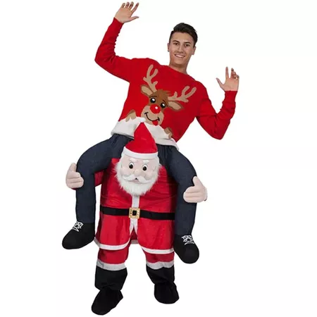 DressLily.com: Photo Gallery - Adult Fancy Party Dress Costume Santa Claus Ride on Christmas Mascot Pants