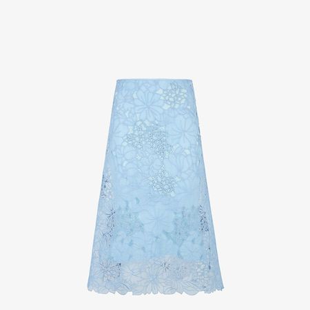 Light blue lace skirt - SKIRT | Fendi