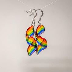 Rainbow Twirl Earrings
