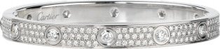 Cartier LOVE bracelet, diamond-paved  White gold, diamonds