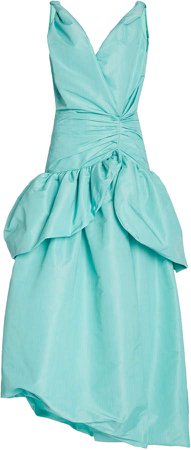 Rosie Assoulin Asymmetric Cotton-Blend Gown
