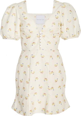 Markarian Willoughby Floral Faille Mini Dress