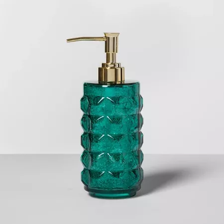 Indo Chic Green Mercury Glass Soap/Lotion Dispenser Green - Opalhouse™ : Target