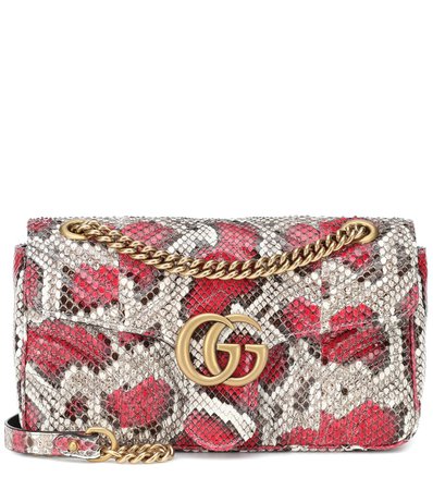 Gg Marmont Small Python Shoulder Bag | Gucci - mytheresa.com