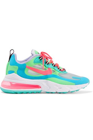 Nike | Air Max 270 React felt and ripstop sneakers | NET-A-PORTER.COM