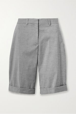 Gray Aruba wool-blend shorts | GAUGE81 | NET-A-PORTER