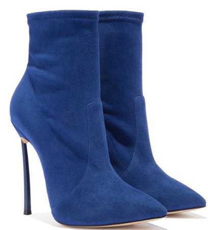 blue ankle booties