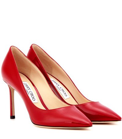 Romy 85 patent leather pumps