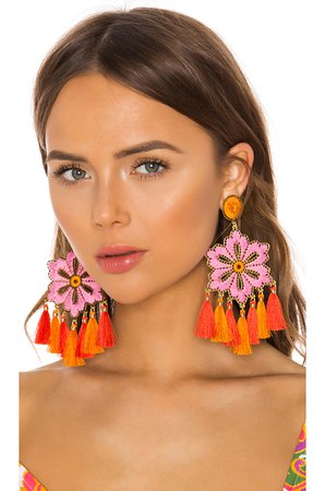 Hibiscus Rosa Earrings