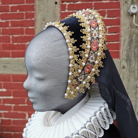 Renaissance French Hood Tudor Hat Anne Boleyn Made to Order | Etsy