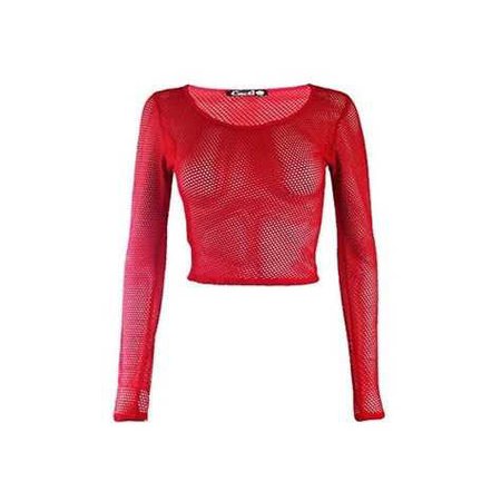 Red Fishnet Top