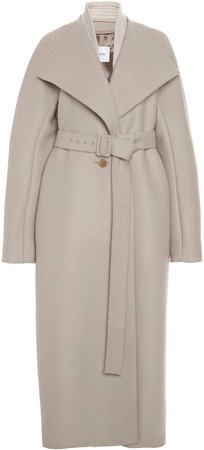 Agnona Felted Wool-Cashmere Wrap Coat