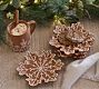 Gingerbread Snowflake Appetizer Plates - Set of 4 | Pottery Barn