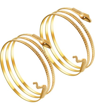 Gold Egyptian snake armband