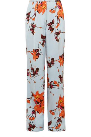 Etro | Floral-print satin wide-leg pants | NET-A-PORTER.COM