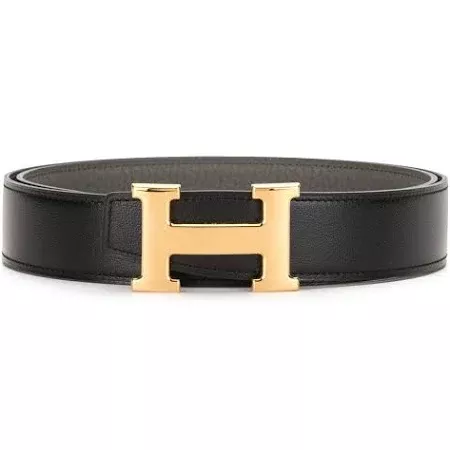 Belt Hermes black gold