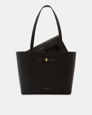 Large bar detail shopper bag - Black | Bags | Ted Baker UK