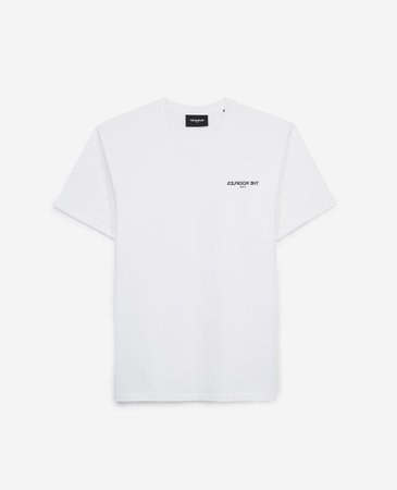 White T-shirt with breast logo | The Kooples