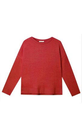 Soft-touch T-shirt - Women's Just in | Stradivarius United States red