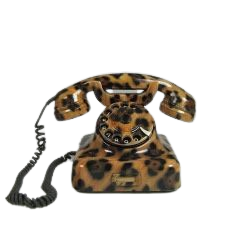 Leopard Cheetah Telephone