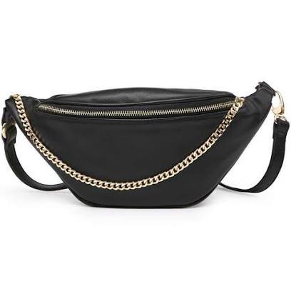 black fanny pack with chain - Google Search