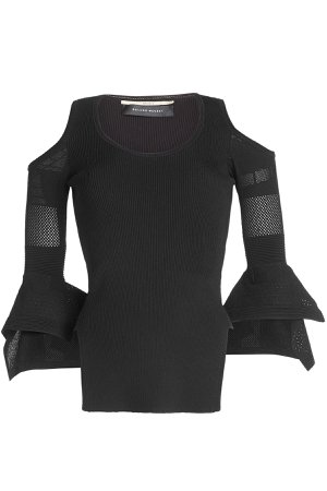 Cold Shoulder Top with Mesh Gr. XS
