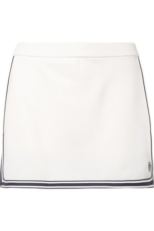 Tory Sport | Striped piqué tennis skirt | NET-A-PORTER.COM