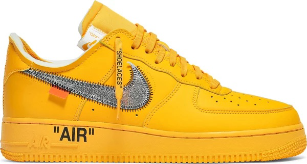 yellow airforce off white