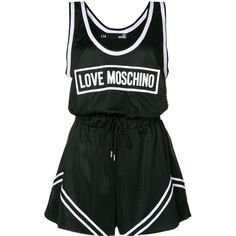 moschino black white stripe sport top shorts set sport